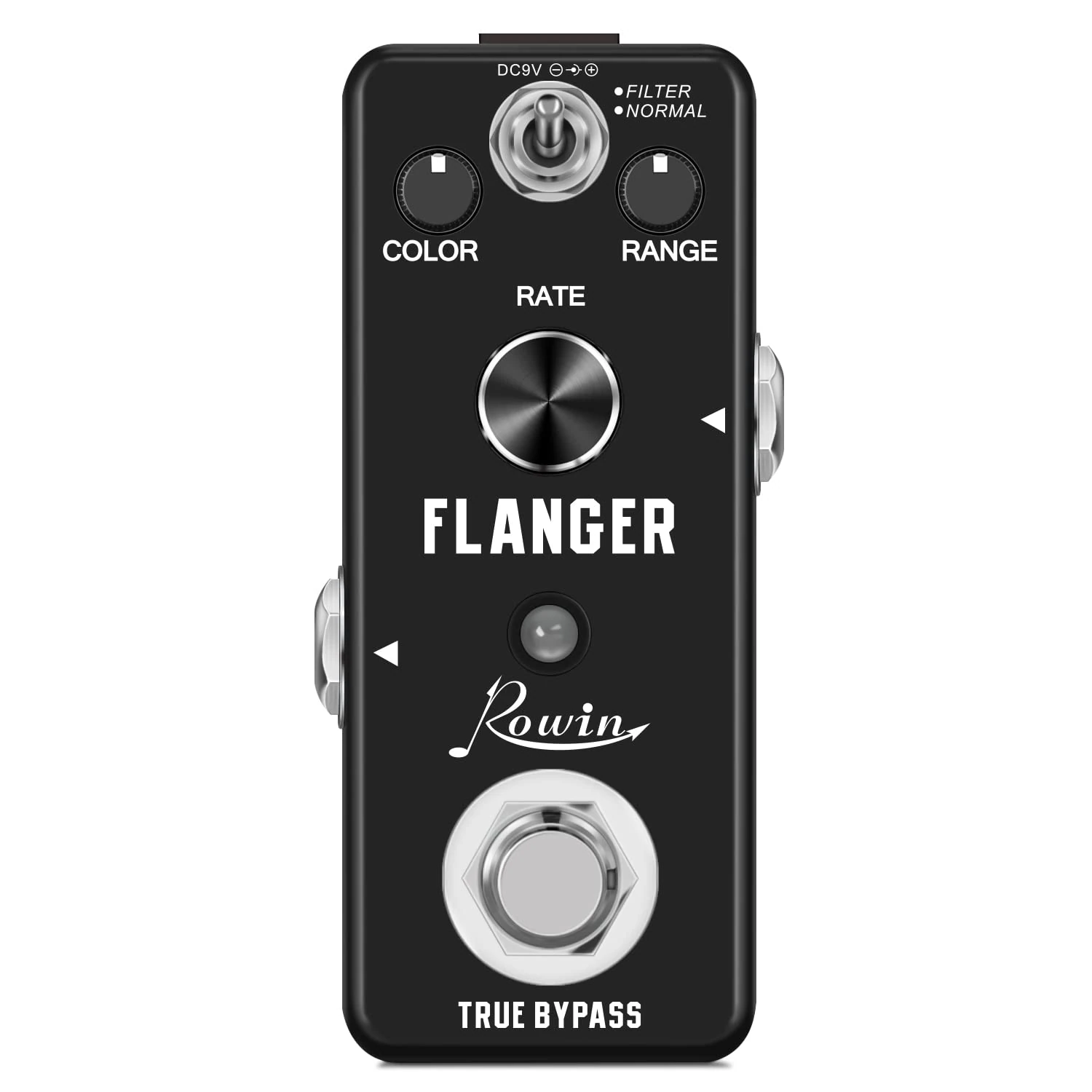 Rowin Flanger Guitar Pedal with FILTER AND NORMAL MODES for Electric Guitar Bass True Bypass LEF-312