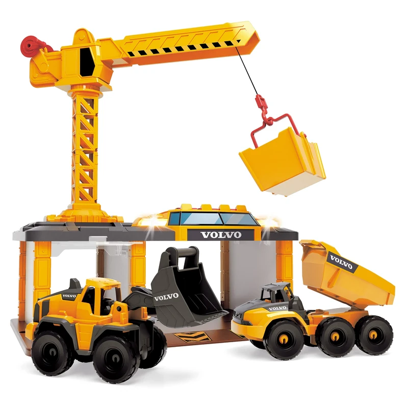 Dickie Toys Volvo Construction Station, Construction Station, Play Station, Construction Site