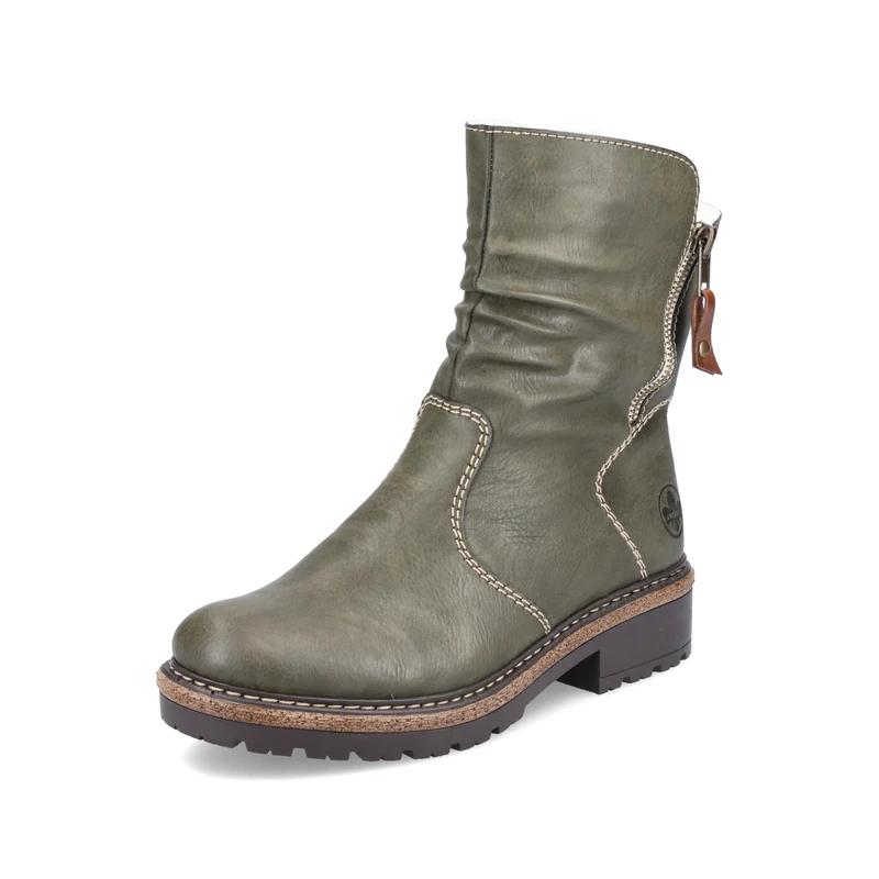 Rieker Women's Z3492 Fashion Boots, Green, 3.5 UK - Image 1