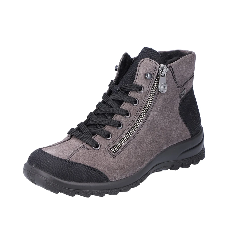 Rieker Women's L7114 Short Boots, Grey (grey combo), 3.5 UK