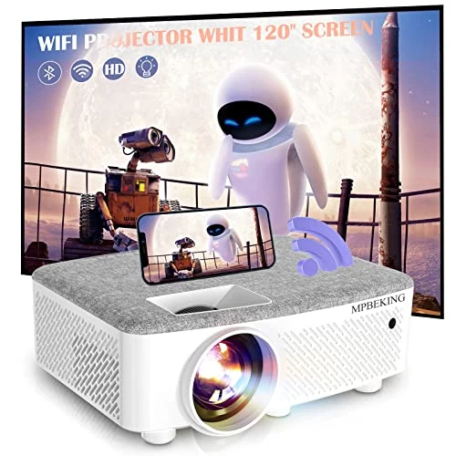 MPBEKING Projector Mini Portable Projectors 1080P Native (DE720)