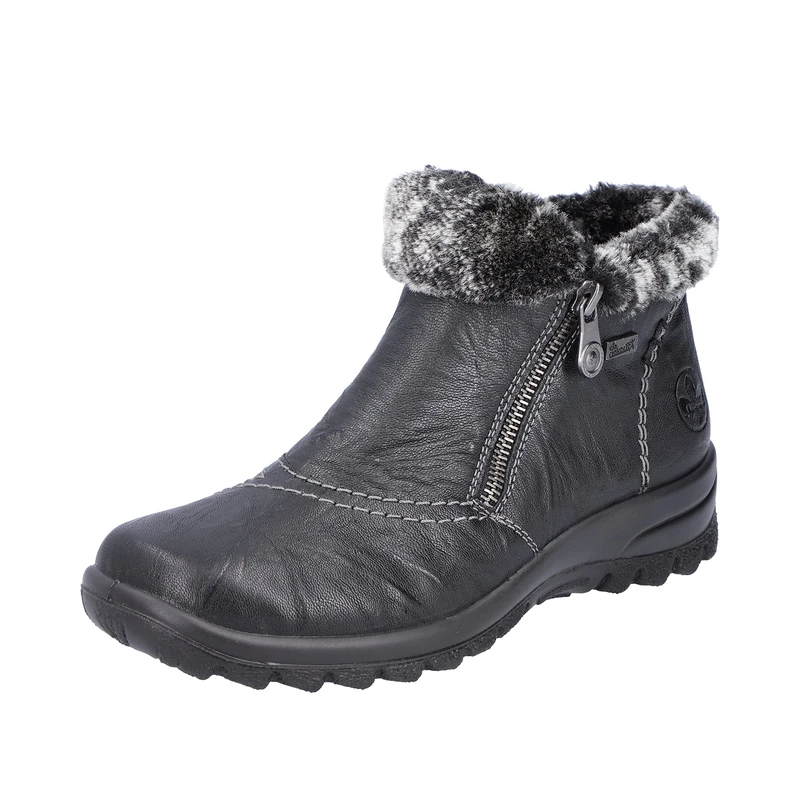 Rieker Women's L7172 Short Boots, black, 3.5 UK