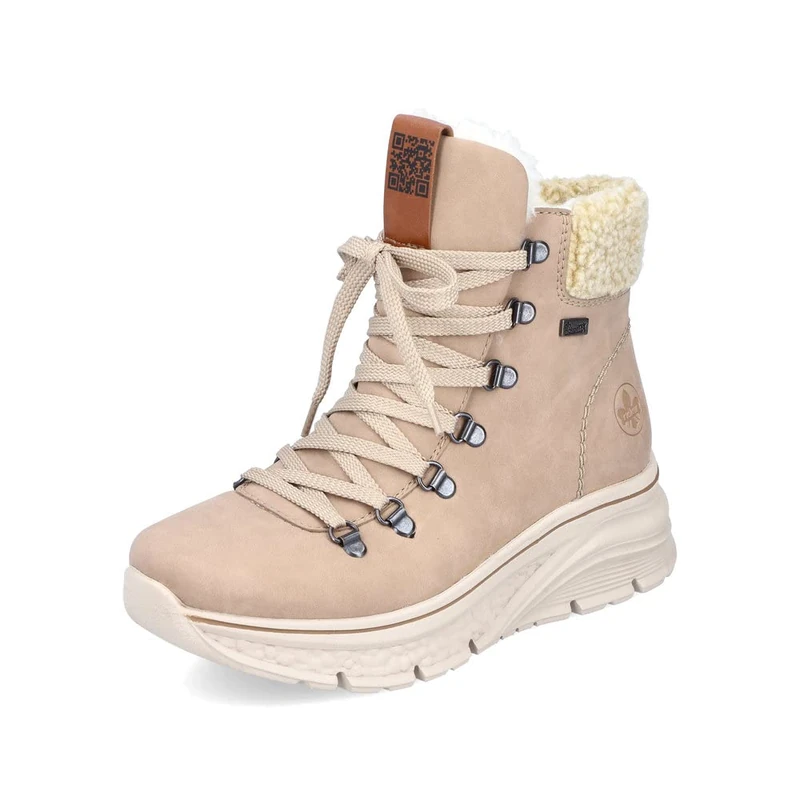 Rieker Women Boots 48034, Ladies Winter Boots,Removable Insole,Water Repellent,riekerTEX,Winter Boots,Laced Boots,Lined,Warm,Brown (Braun / 20),39 EU / 6 UK