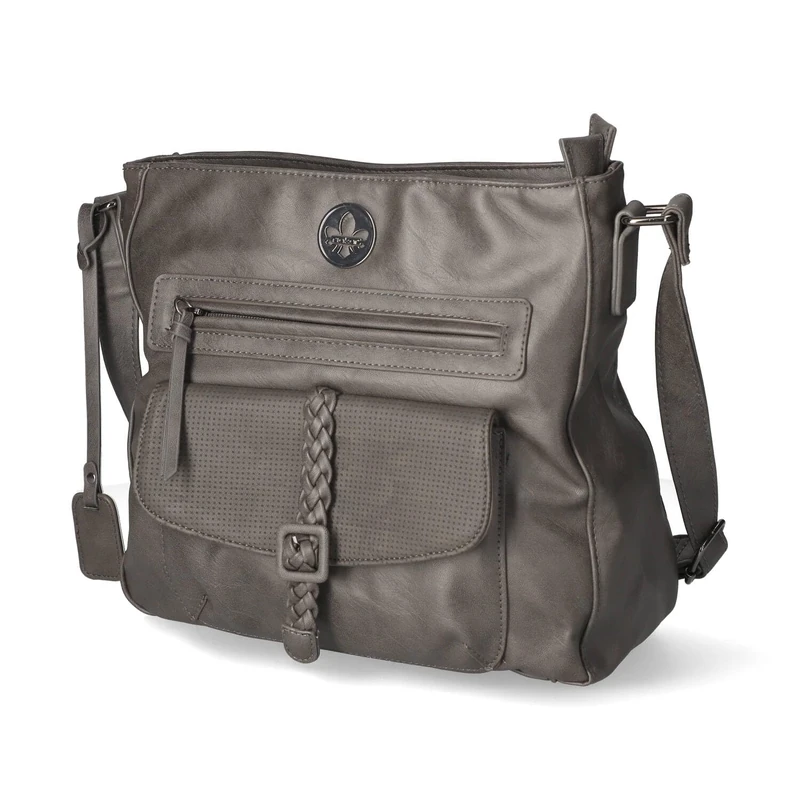 Rieker Women's H1340 Shoulder Bag, gray, S