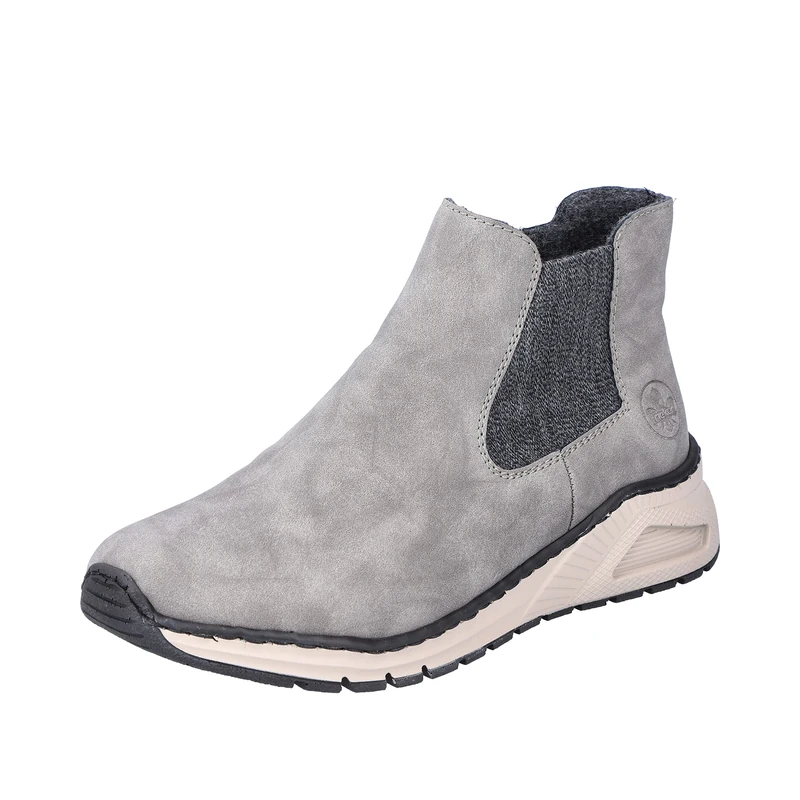 Rieker Ladies Chelsea Boots M4944 Women Ankle Boots Loose Insole, gray, 3.5 UK