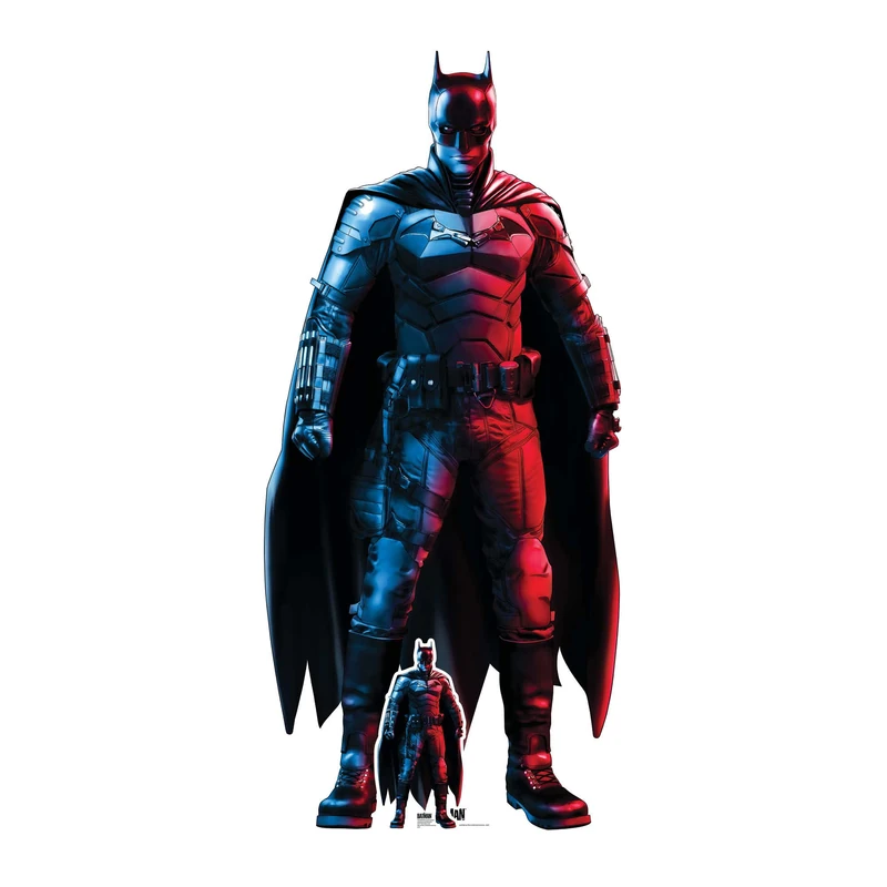 Star Cutouts SC4215 Batman Red & Blue Robert Pattinson Cardboard Cutout – Great for Birthdays, Gifts, Parties & Film Fans - Image 1