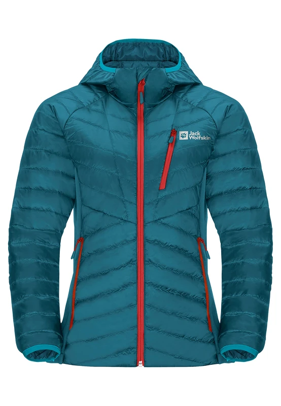 Jack Wolfskin Women's Routeburn Jacket, Blue Coral, L - Image 1