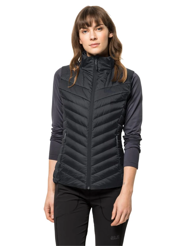 Jack Wolfskin Women's Passamani Down Vest W Vest Black - Image 1