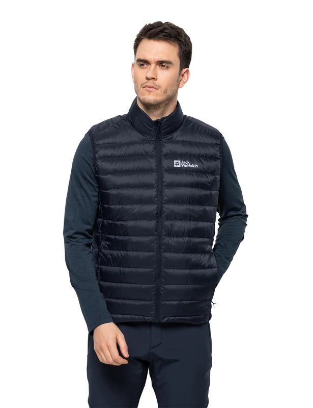 Jack Wolfskin Men's Pack & Go Down Vest, Night Blue, S