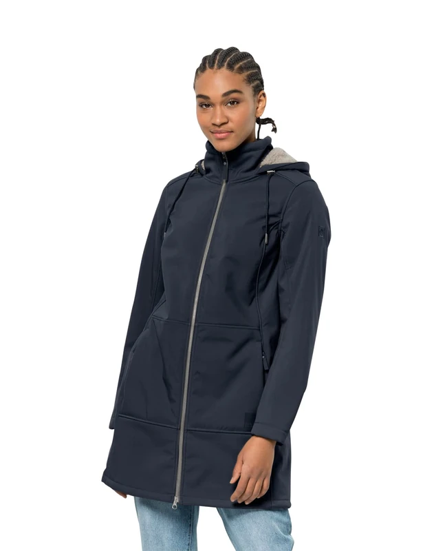 Jack Wolfskin Women's Windy Valley Jacket, Night Blue, XS - Image 1