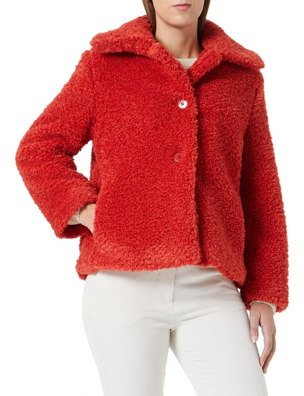 Sisley Women's Jacket 20KVLN01H, Red 1W4, 42
