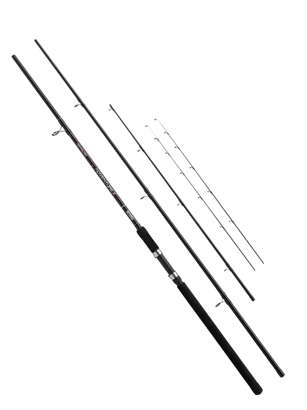 Mitchell Adventure II Feeder Rod, Fishing Rod, Coarse Rods, Feeder Fishing, Roach, Bream, Tench, Unisex, Black/Red, 3.60 m | >90 g - Image 1