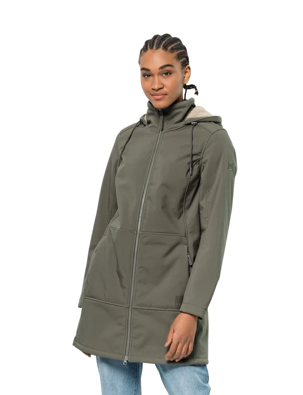 Jack Wolfskin Women's Windy Valley Jacket, Dusty Olive, S