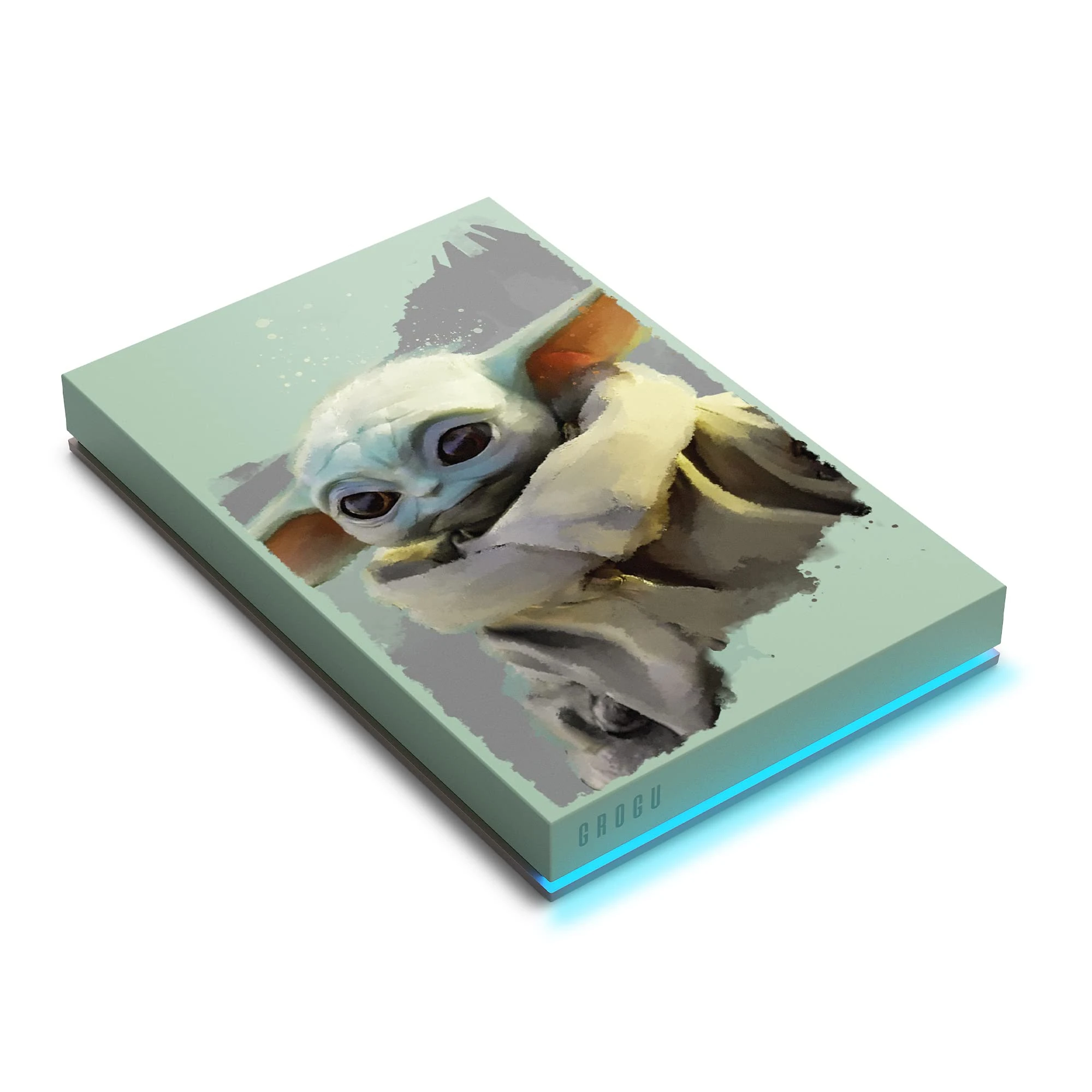 Seagate FireCuda 2TB portable external hard drive, compatible with PS4, PS5, Xbox One/Series, PC, Star Wars Edition Grogu, USB 3.2, 3 Years Rescue Services (STKL2000404)