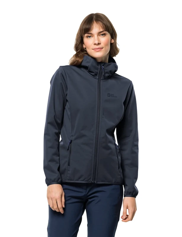 Jack Wolfskin Women's Windhain Jacket, Night Blue, L