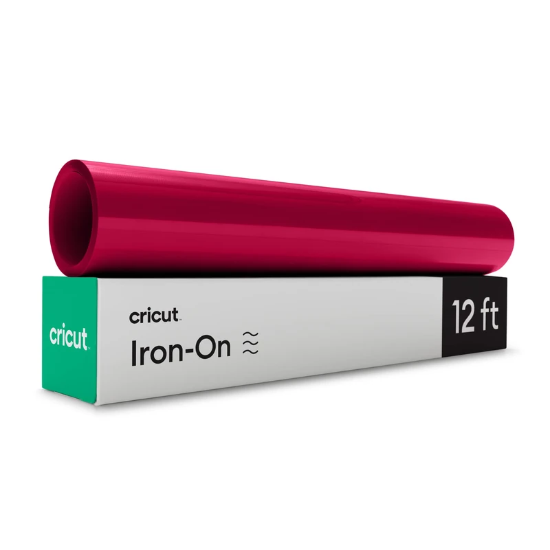 Cricut Iron On | Red | 3.6m (12ft) | Heat Transfer Vinyl Roll (HTV) | for use with All Cricut Cutting Machines