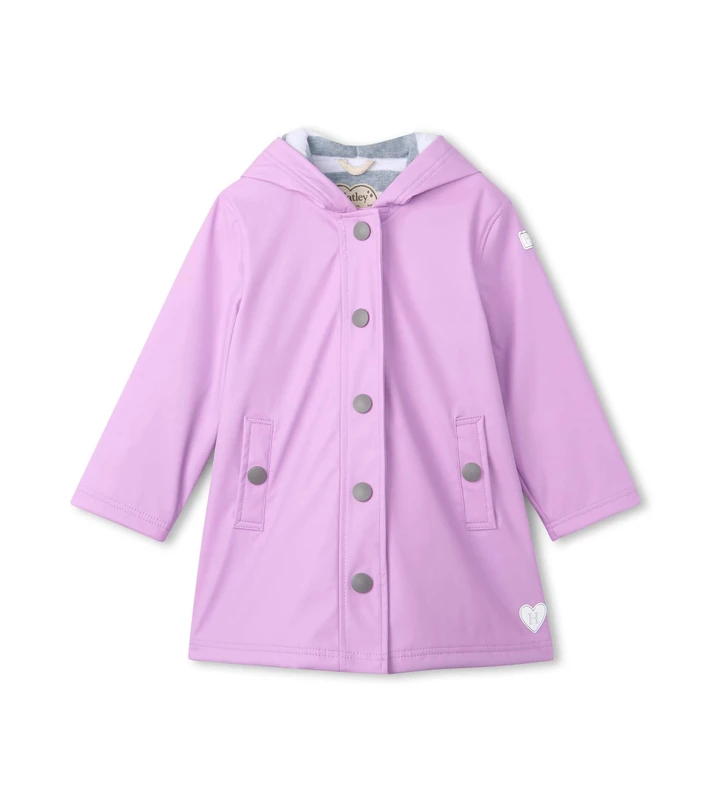 Hatley Girl's Splash Rain Jacket, Lilac, 3 Years