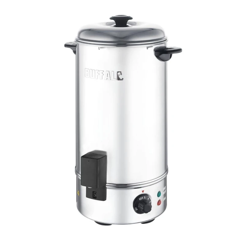 Buffalo Hands Free Electric Water Boiler 10 litres - Durable, Easy Clean, Temperature Control, Restaurant Café Mobile Catering Hot Water Dispenser