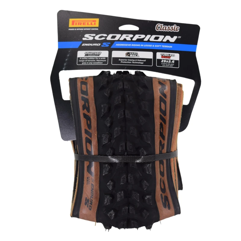 Pirelli Scorpion Enduro S HardWall Bike Tyre, 29 x 2.6, Classic Tan Wall