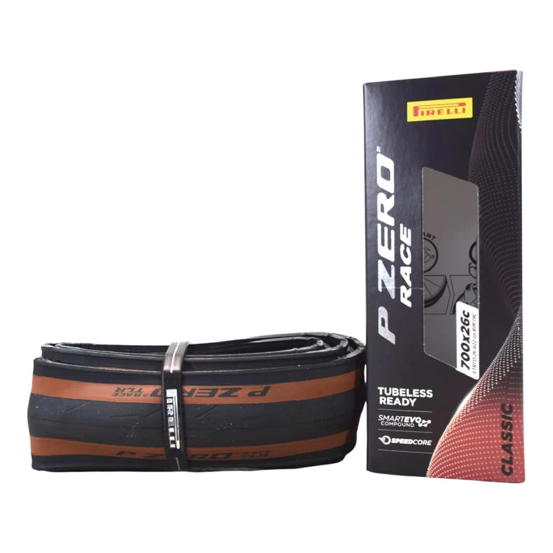 Pirelli Unisex - Adult P Zero Race TLR Classic Bicycle Tyre 26-622, Tan