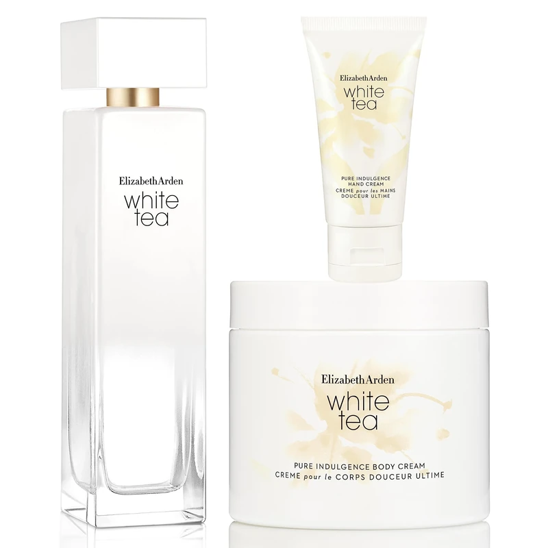 Fragrance Bundle: Elizabeth Arden White Tea Eau de Toilette (100ml) + Body Cream (400ml) + Hand Cream (30ml)