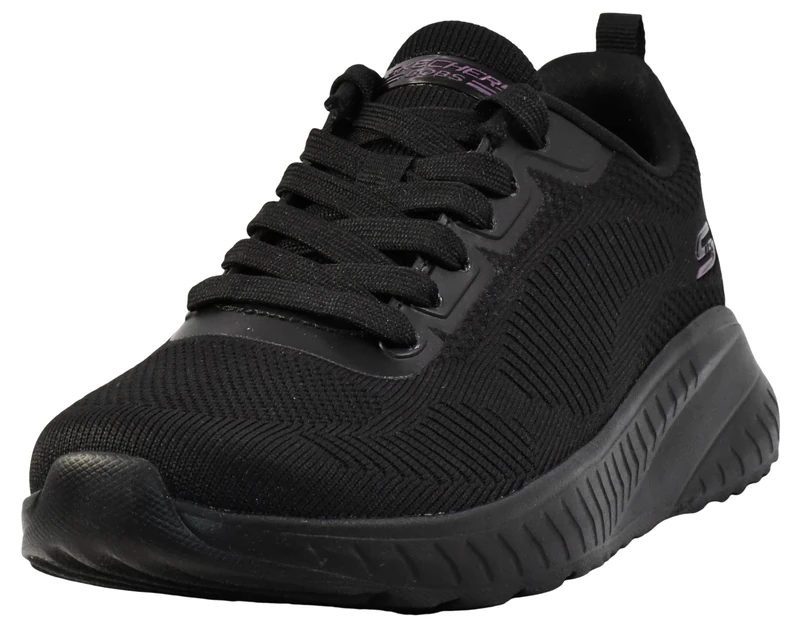 Skechers Bob Squad F/Off Wide Womens Trainers Black 8 UK