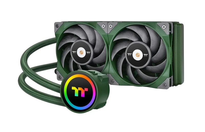 Thermaltake TOUGHLIQUID 240 ARGB Sync All-In-One Liquid Racing Green Watercooling | 5V addressable | silent 120mm PWM fan | for Intel and AMD sockets | LGA-1700 | green