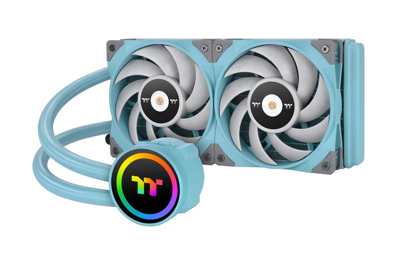 Thermaltake TOUGHLIQUID 240 ARGB Sync All-In-One Turquoise Watercooling | 5V addressable | silent 120mm PWM fan | for Intel and AMD sockets | LGA-1700 | turquoise