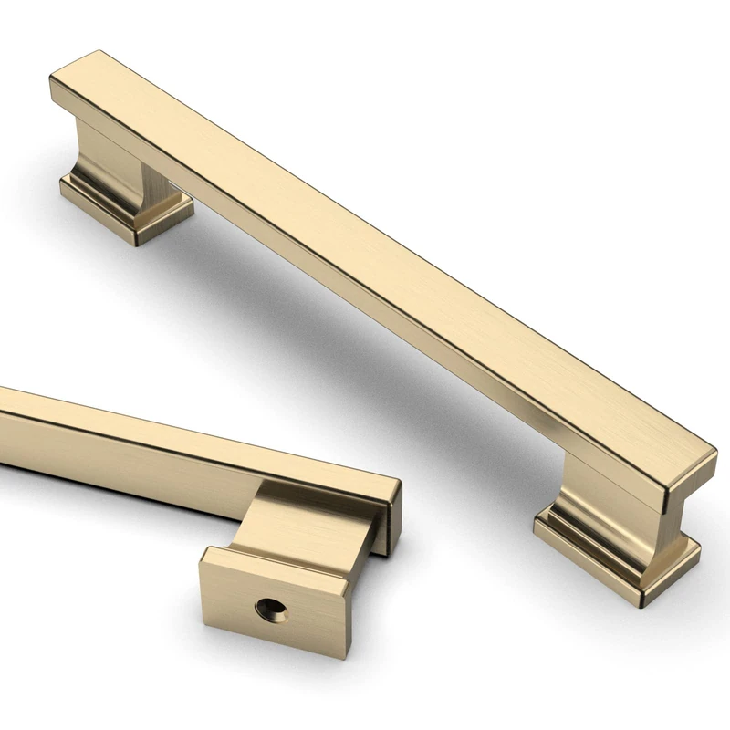 Asidrama 20 Pack 5 Inch(128mm) Brushed Brass Kitchen Cabinet Handles, Cabinet Pulls Kitchen Cabinet Hardware for Cupboard Drawer Pulls