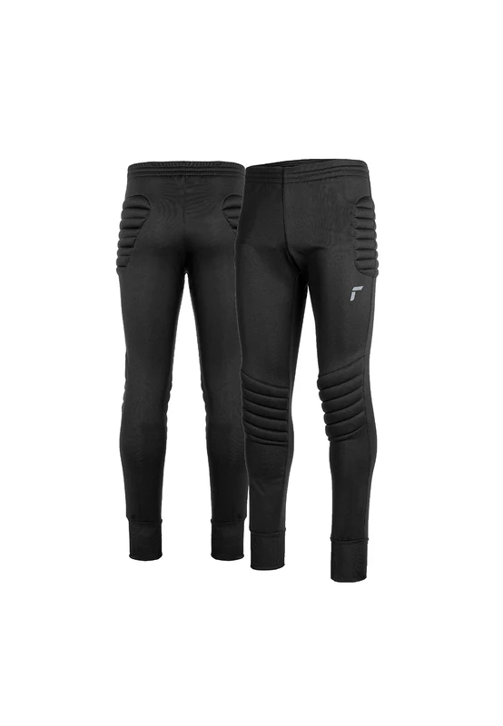 Reusch Men's Goalkeeping Training Trousers, Football Goalkeeper Trousers, Long, Padded for Adults Black/Silver