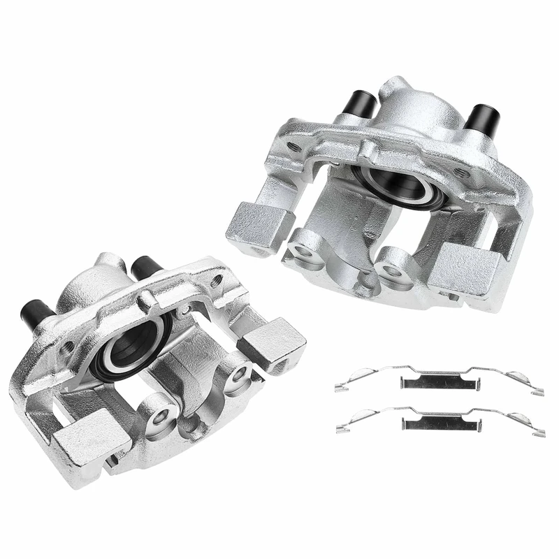 Frankberg 2x Brake Caliper Disc Brake Front Left Right with Bracket (hole spacing 122mm) Compatible with 3 Series E46 316i 318d 318i 320d 320i 323i Replace# 14134043