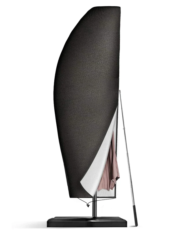 Seydrey Waterproof Parasol Cover ,420D Cantilever Cover,Outdoor Garden Umbrella Cover, Weatherproof UV-Anti Wind Snow Proof for 2-4 m Cantilever Parasol