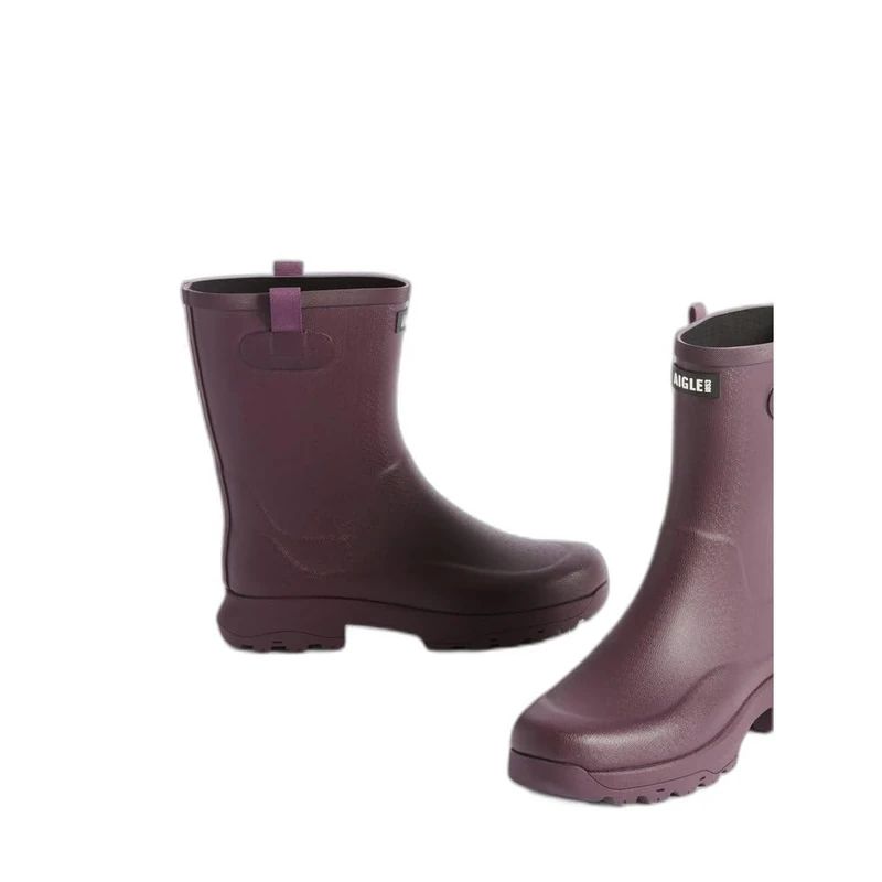 Aigle Women's Alya Rain Boot, Wine red, 4 UK