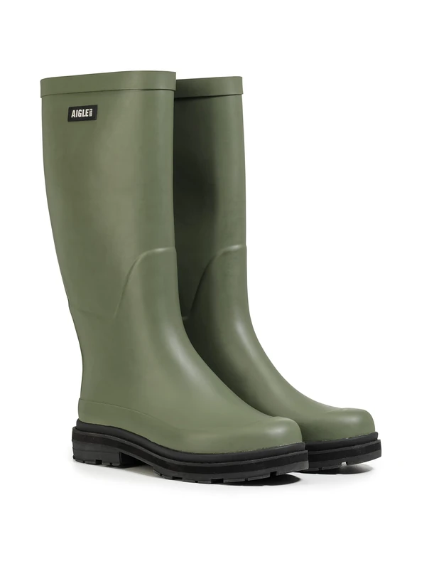 Aigle Ultra Rain Women's Rain Boot, 3073 Desert Sage, 4 UK