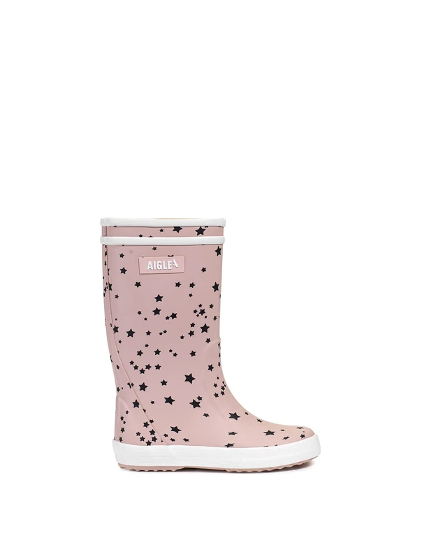 Aigle LOLLY POP PLAY2 Waterproof Printed Boots for Kids | Soft, comfortable upper with durable lining | Reflective strip on the heel | Grippy sole