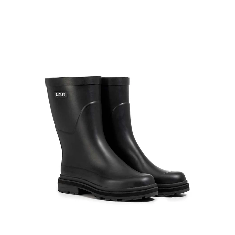 Aigle Men's Mid Rain M Wellington Boots, black, 9.5 UK