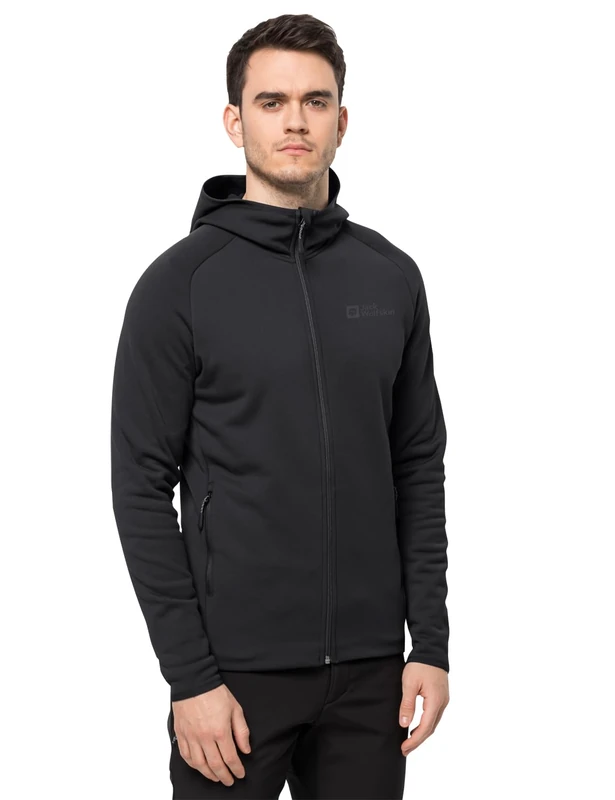 Jack Wolfskin Men's Baiselberg Sweater, Black, M