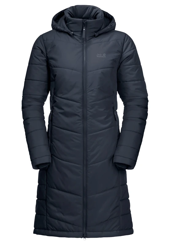Jack Wolfskin Women's North York W Coat, Night Blue, M EU