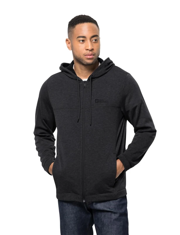 Jack Wolfskin Waldsee Hooded Jacket Black S