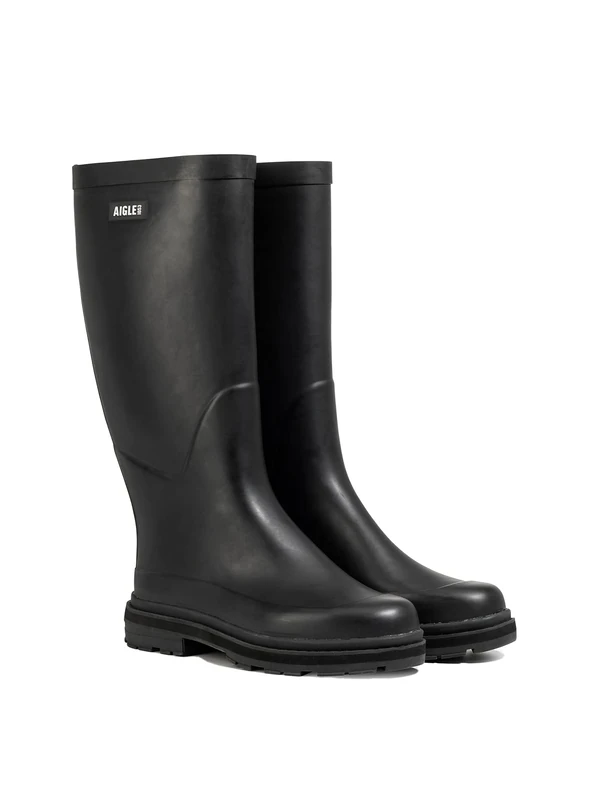Aigle Ultra Rain Women's Rain Boot, Black, 6.5 UK