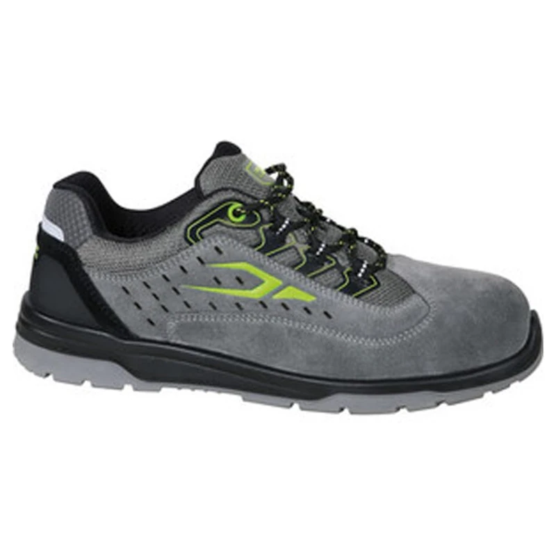 BETA 7317Na Safety Shoes Low and Light S1P SRC - EN ISO 20345:2011, Men's Work Shoes in Hydrophobic Suede Leather, Stability Support and Toe in Polymeric Material Grey