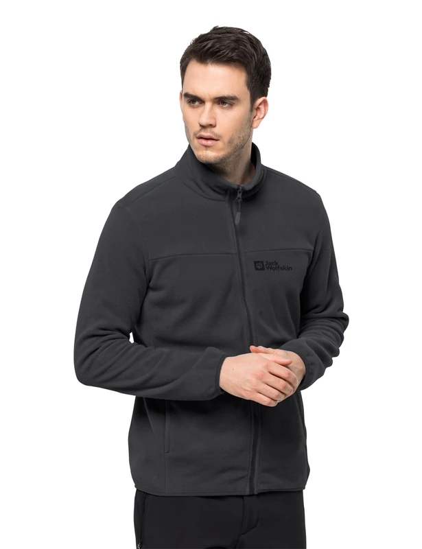 Jack Wolfskin Mens Hatchet Stone Sweater, Black, L EU