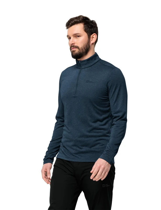 Jack Wolfskin Men's Thermal Sweatshirt, Night Blue, 3XL