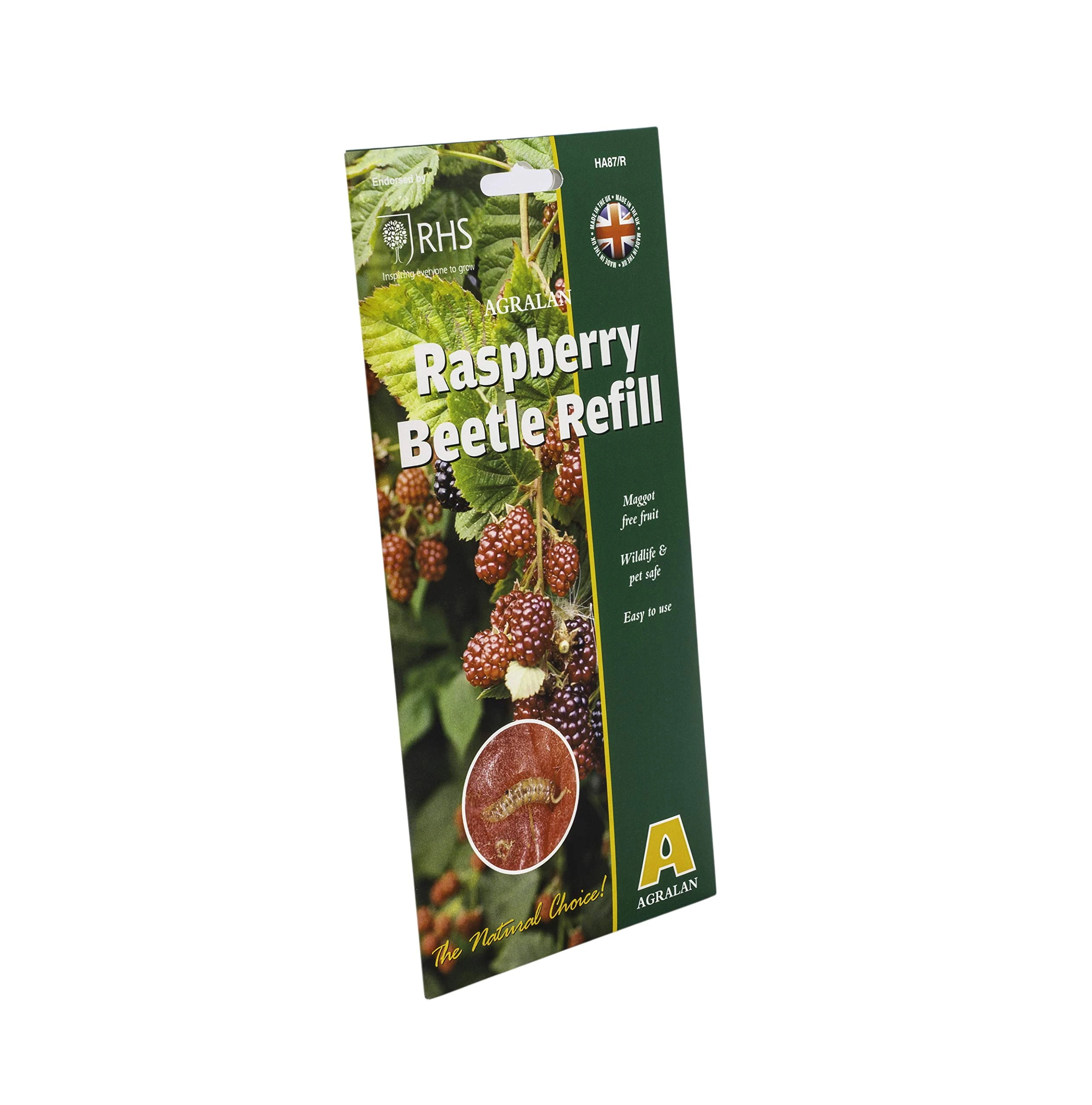 Agralan RHS Approved Natural Pheromone Lure Traps & Refills | Codling Moth | Plum Moth | Box Tree Moth | Chafer Beetle | Raspberry Beetle Control (Raspberry Beetle Refill)