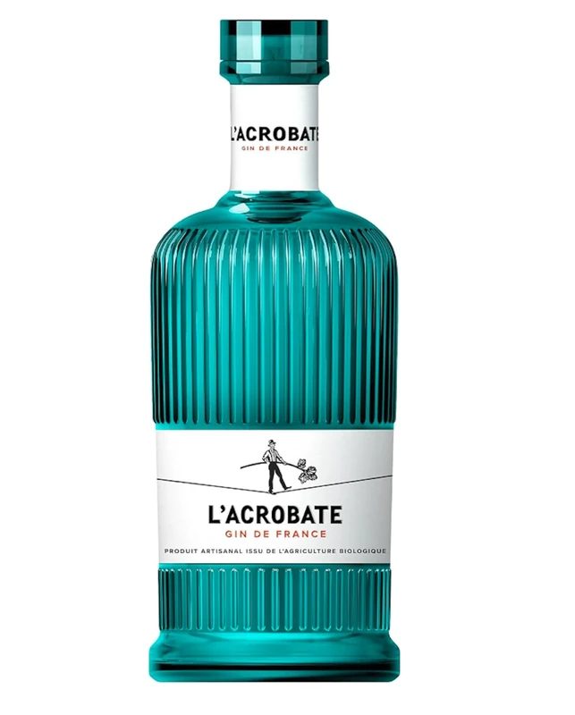 L'ACROBATE - Organic Gin - French Artisanal Gin - Gold 2021 Concours Mondial de Bruxelles - 44% Alcohol - Origin: France - 70 cl Bottle