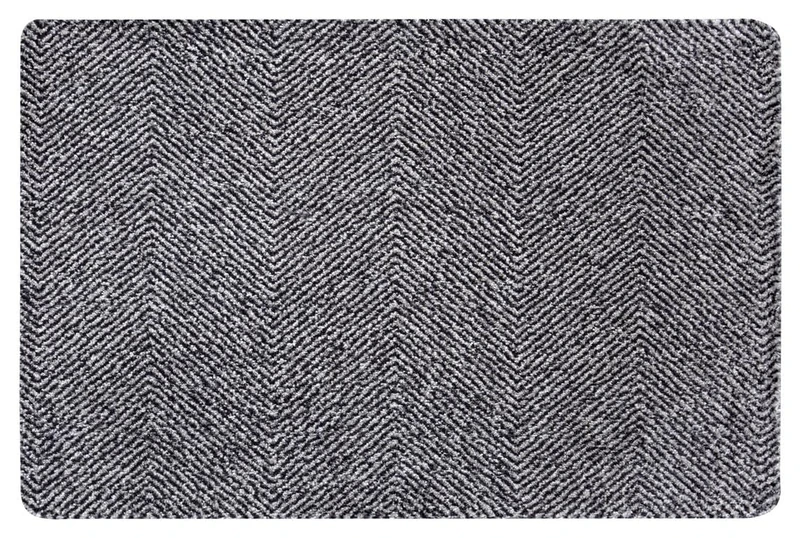 HANSE Home Clean & Go Doormat for Indoor and Outdoor Use 100 x 150 cm - Door Mat Dirt Trapper Mat Door Mat Washable & Weatherproof, Non-Slip for Entrance & Outdoor Use - Silver Grey