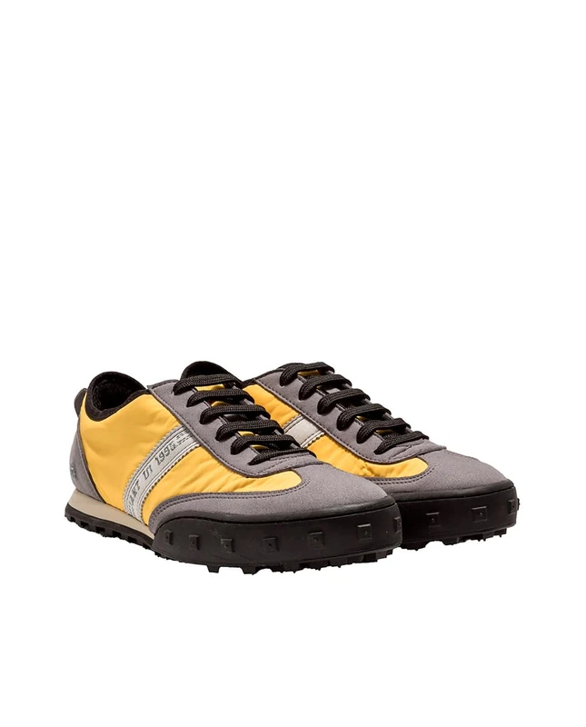 ART Unisex 1109 Cross Sky Low-Top Sneakers, Yellow A, 10 UK