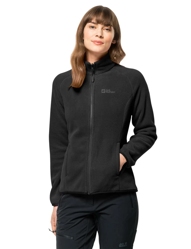 Jack Wolfskin Womens Moonrise Fz W Fleece, Black, XXL EU