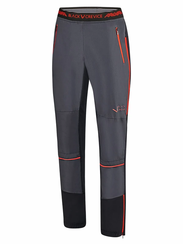 Black Crevice Men's Ski Touring Trousers, Black/Red, 3XL - Image 1