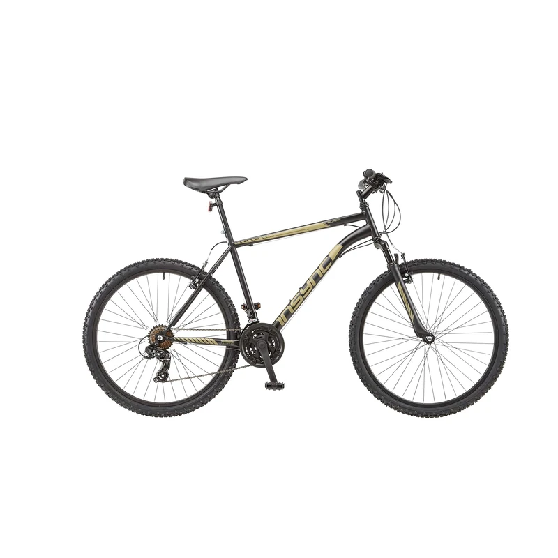 Insync Men's Buran 21 Speed Front Suspension Mountain Bike, 18-Inch Size, Grey